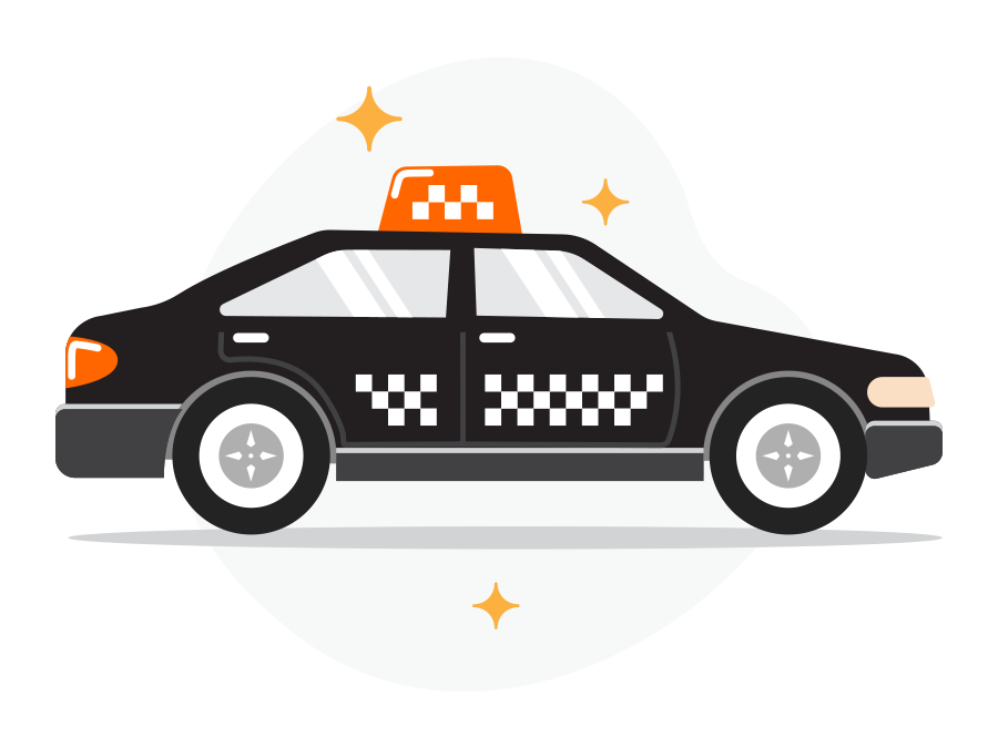 standard executive taxi icon